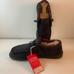 Hey Dude Sox Collection Shoes-Men Size 9 US-Wally Sox Jet Black-NWT